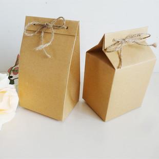 普洱茶包装袋-散茶盒茶叶袋牛皮纸袋茶袋 食品特产牛皮纸盒包装袋