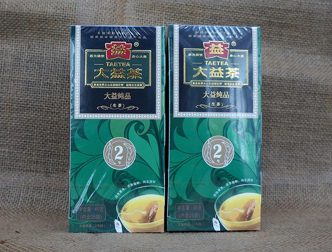 云南 普洱茶 大益 2011年纯品 袋泡普洱 生茶 45g/盒——茶品包装图